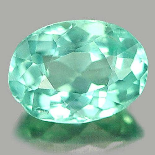 0.88ct Oval Natural Paraiba Color Apatite Gemstone - Unheated, Earth Mined, VVS Clarity - Perfect for Jewelry Making, Engagement Rings & Unique Collector's Pieces