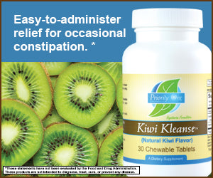 Kiwi Kleanse Chewable Constipation Relief Tablets (30 Count) - Natural Digestive Support for Occasional Constipation - Easy to Take at Home, Work or Travel