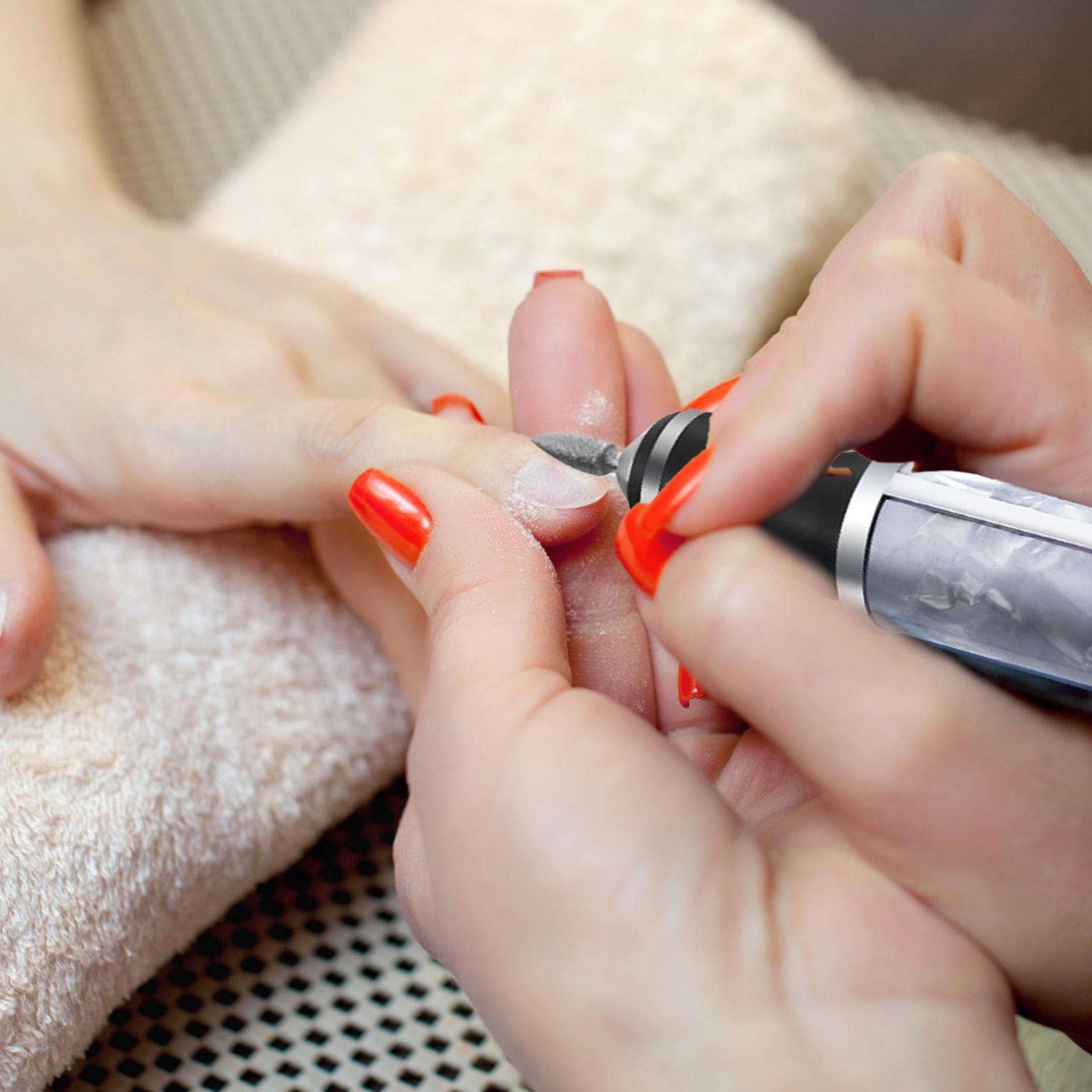 Professional Electric Nail Filer & Grinder - 4 Speed Adjustable Toenail Sander for Thick Nails, Callus Removal & Edge Shaping | Perfect for Pedicures, Home Nail Care & Professional Salon Use