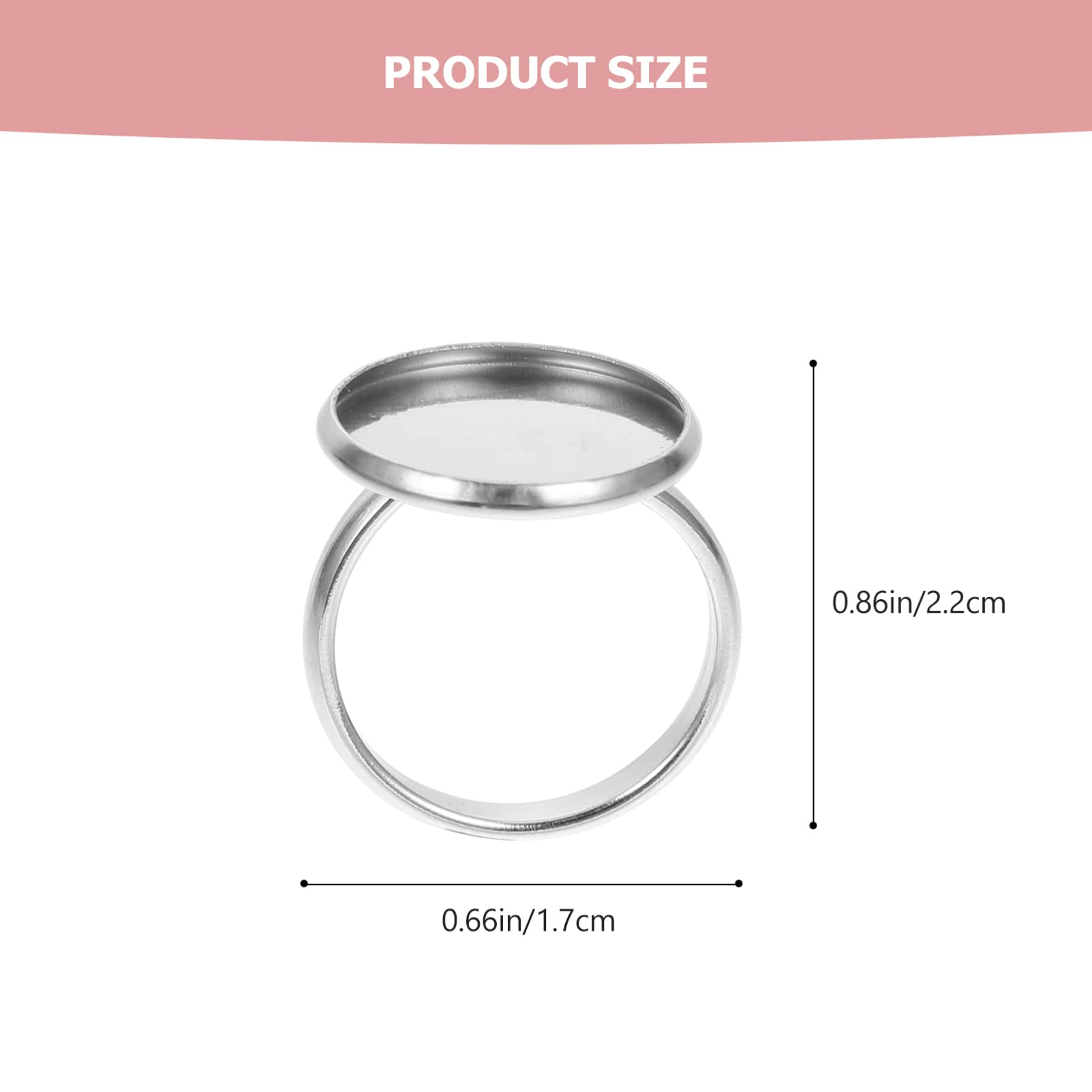FOMIYES 10pcs Adjustable Ring Holder Tray - Jewelry Making DIY Accessories, Ring Blanks & Bezel Base for Crafting Rings - Perfect for Jewelry Designers, DIY Enthusiasts & Small Business Owners (Great for Wedding, Gift & Handmade Jewelry Projects)