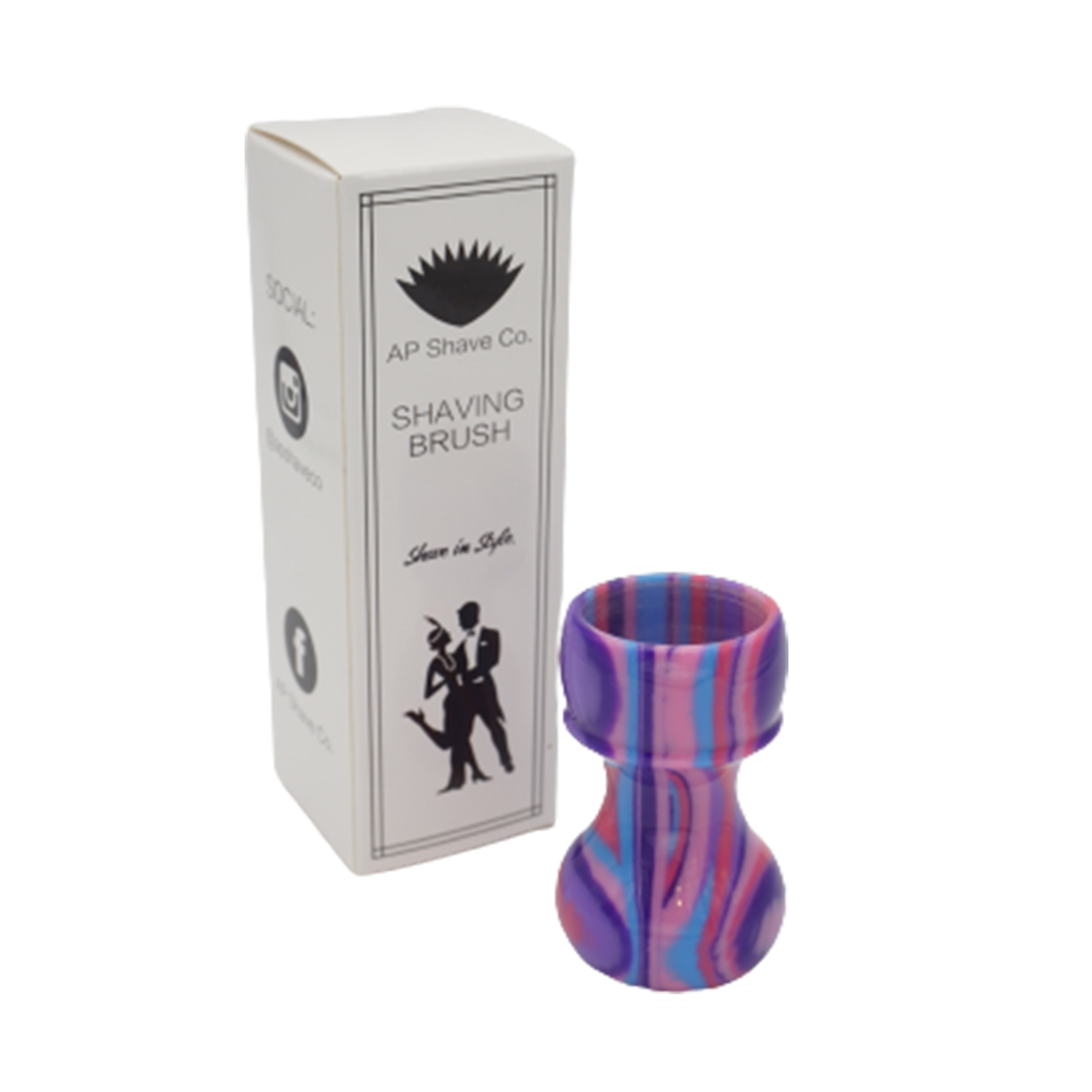 Premium Purple Haze Handmade Shaving Brush Handle - Fits 28mm & 30mm Knots - Luxury Wet Shaving & Grooming Essential for Men's Beard Care