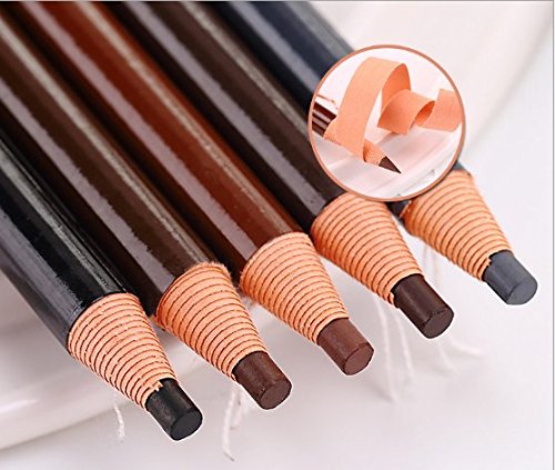 WOIWO 5-Piece Eyebrow Pencil Set - Ultra Fine Sharpening, Waterproof & Sweatproof Eyebrow Makeup Kit with Brush | Perfect for Daily Makeup, Salon Use & Travel Beauty Essentials