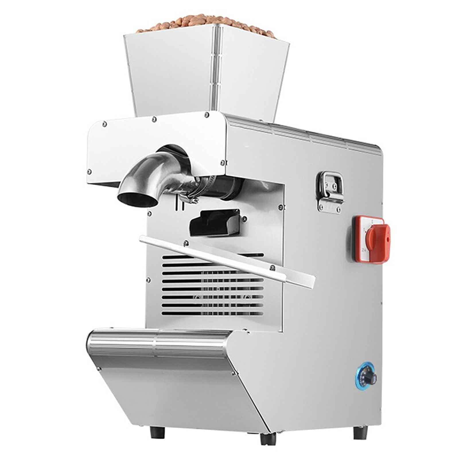 Electric Oil Press Machine for Kitchen - Stainless Steel Automatic Oil Extractor for Home & Commercial Use, Hot & Cold Press (0-300°C) - Perfect for Peanut, Olive, Coconut Oil Making - Ideal for Healthy Cooking, Restaurants & DIY Homemade Oils
