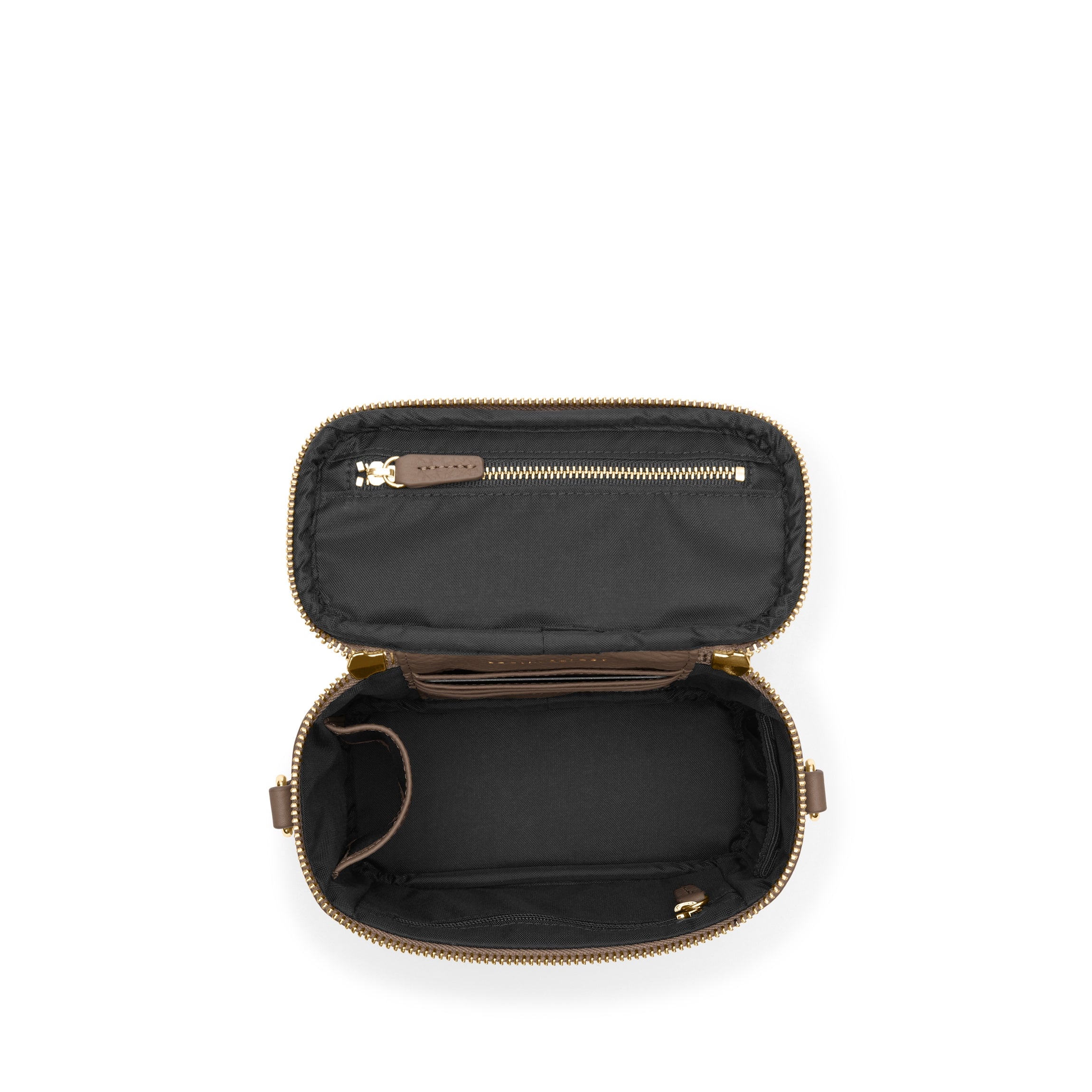 Maddie Micro Train Case Crossbody Bag in Cocoa Brown - Perfect for Travel, Work, and Everyday Use