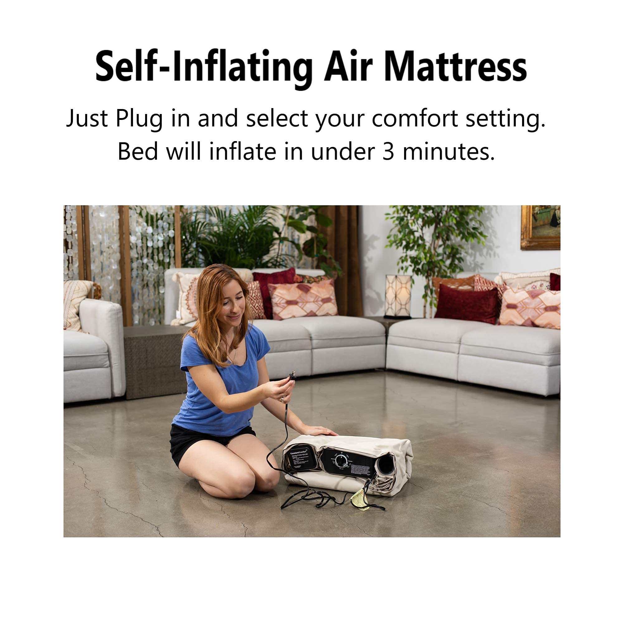 Simpli Comfy Bundle Inflatable Air Mattress 18