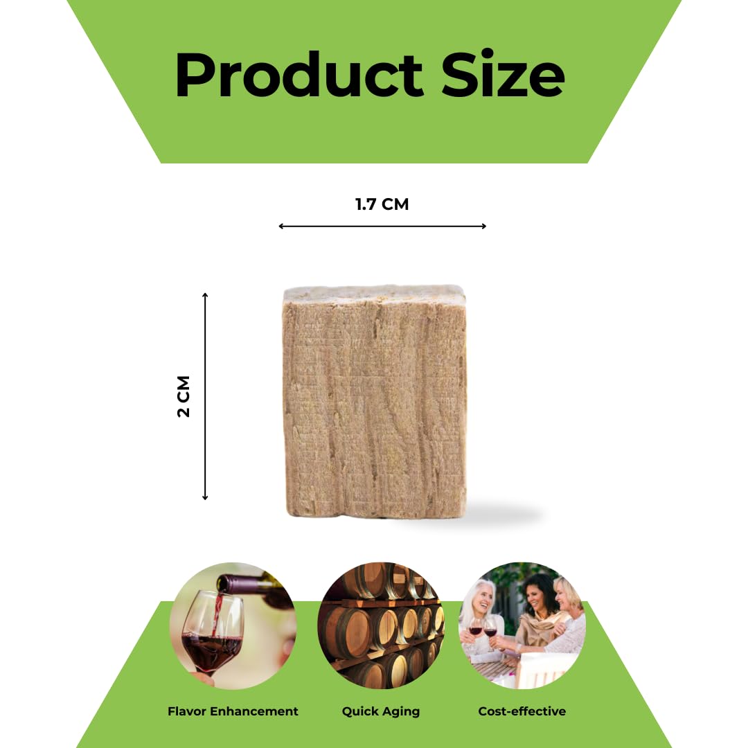 Premium American Oak Cubes for Brewing & Aging - Light Toast 1 lb - Enhance Wine, Whiskey, Beer & Spirits Flavor - Perfect for Home Brewing, Barrel Aging & Craft Cocktails
