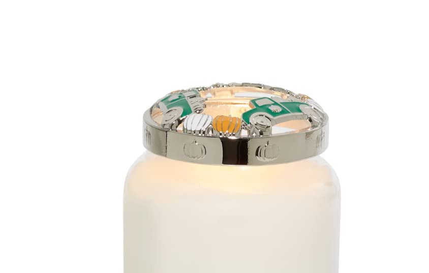 Yankee Candle Pumpkin Truck Illuma-Lid Jar Candle Topper - Decorative Candle Accessory for Fall Home Decor, Thanksgiving & Halloween