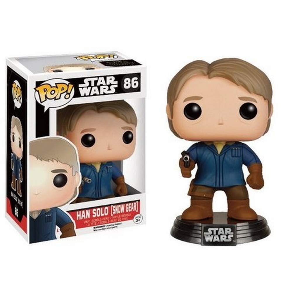 Exclusive Funko Pop #86 Star Wars Han Solo in Snow Gear - The Force Awakens Collectible Figure | Perfect for Display, Gifts & Star Wars Fans Collection