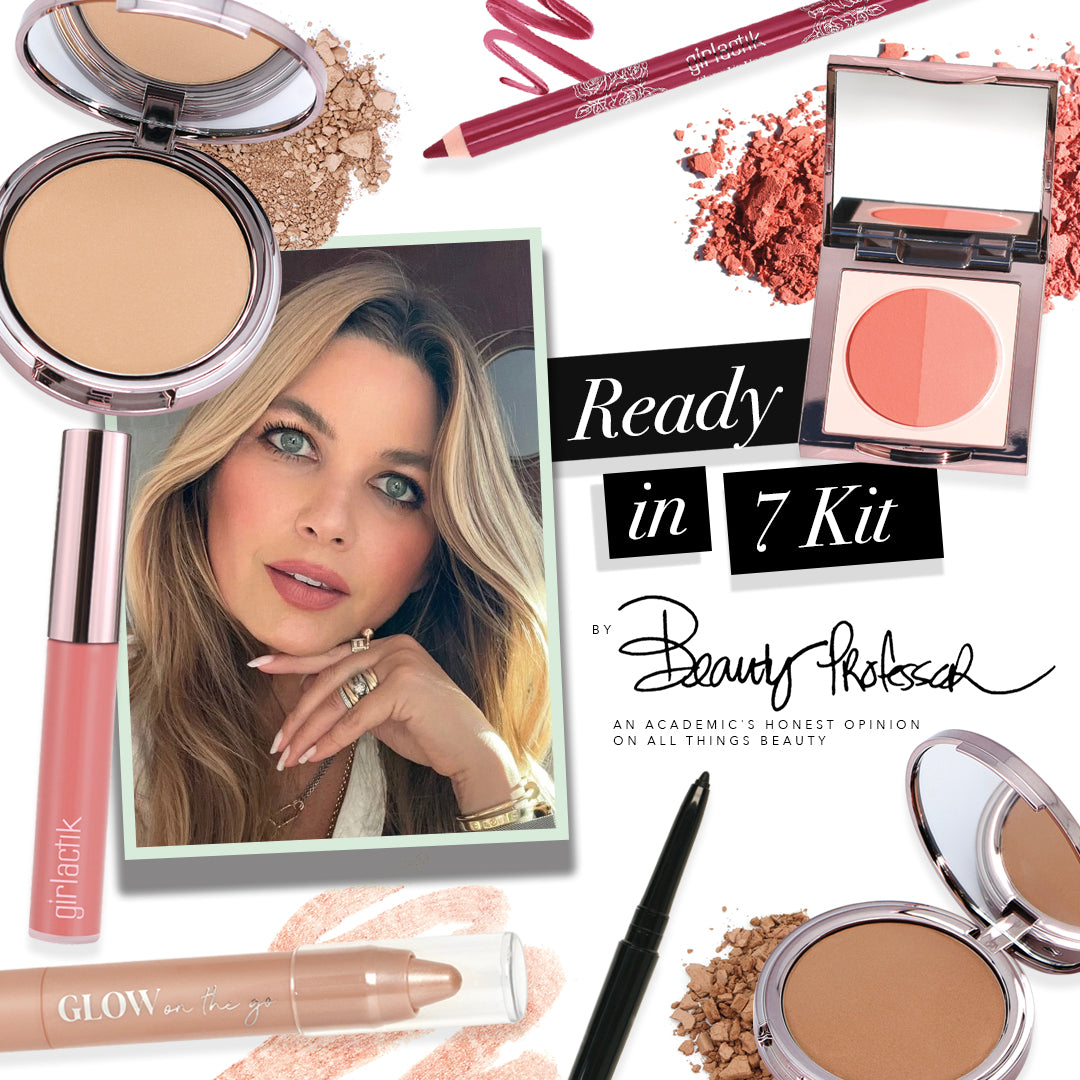 Beauty Professor Ready In 7 Kit - Complete 7-Minute Makeup Set for Busy Women | Perfect for Morning Routine, Travel & On-The-Go Touch Ups