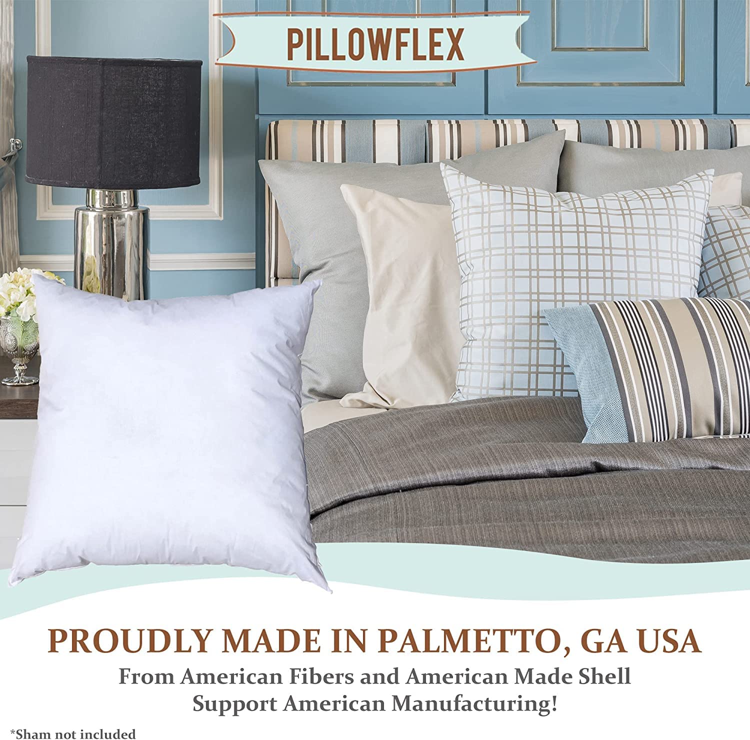Premium Polyester Throw Pillow Insert 14x14 Inch - Ultra Soft Square Couch Pillow for Sofa, Bed, Chair - Machine Washable Decorative Accent - Perfect for Living Room, Bedroom & Home Decor