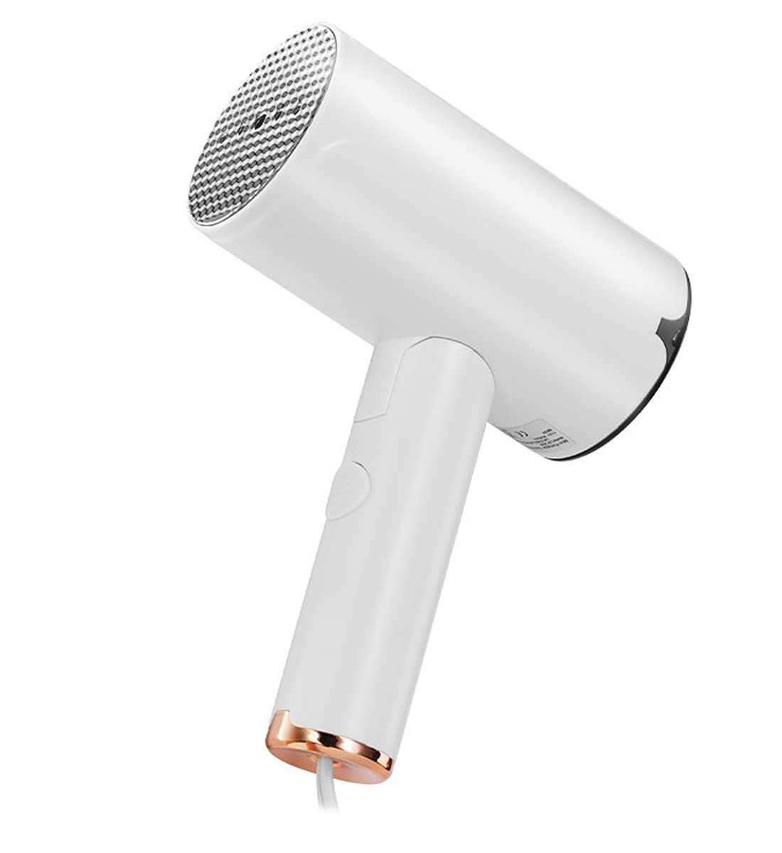 Portable 800W Foldable Travel Handheld Steamer and Iron - 2-in-1 Fabric Wrinkle Remover with Stainless Steel Plate - White | Perfect for Travel, Business Trips, and Home Garment Care