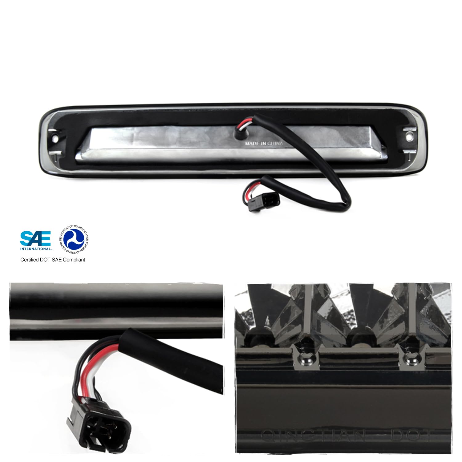 AKKON LED Tail Lights & 3rd Brake Light for 1999-2002 Chevy Silverado 1500/2500/3500 - Smoked Lens Replacement - Upgrade Your Truck's Style & Safety for Night Driving & Off-Road Adventures