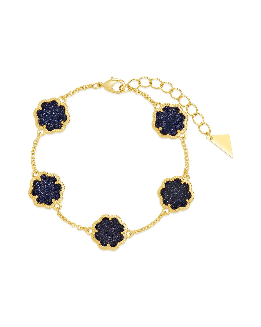Rose Petal Station Bracelet for Women - Dainty Floral Charm Adjustable Bangle for Everyday Wear, Gift for Her, Wedding, Anniversary & Special Occasions