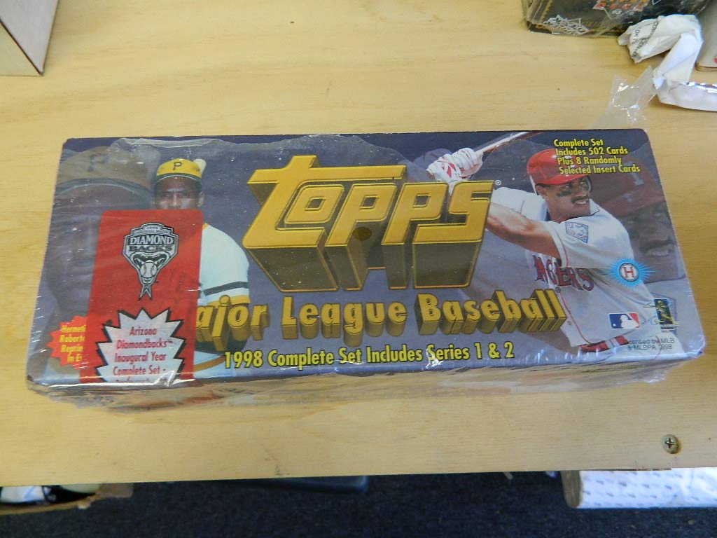 1998 Topps Complete Baseball Card Set - 660 MLB Trading Cards Collection for Collectors & Fans - Perfect for Sports Memorabilia Displays, Gift Giving, and Investment