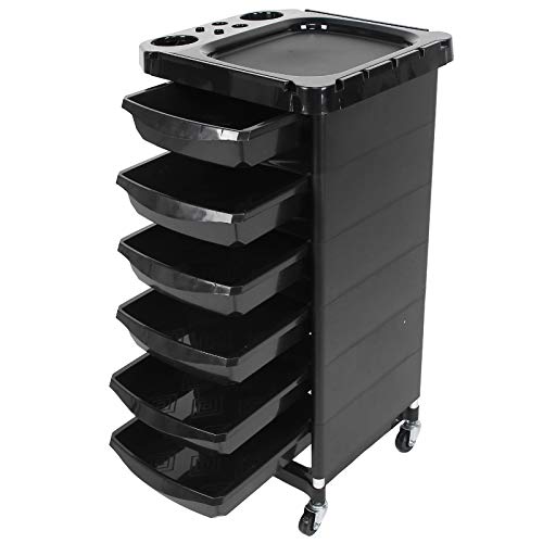 5-Layer Hair Salon Trolley with Drawers - Rolling Hairdressing Cart for Barber Tools & Beauty Supplies | Perfect for Salon, Barber Shop, SPA & Home Use | Organize Styling Tools, Combs & Accessories with Ease