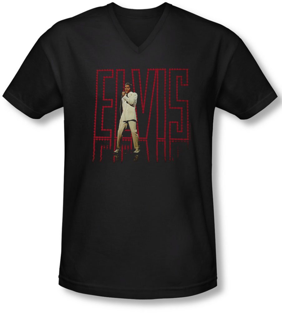 Elvis Presley 68 Comeback Special Album V-Neck T-Shirt for Men - Vintage Rock Band Tee, Concert Merchandise & Retro Music Fan Gift (Perfect for Concerts, Themed Parties & Rock Music Events)