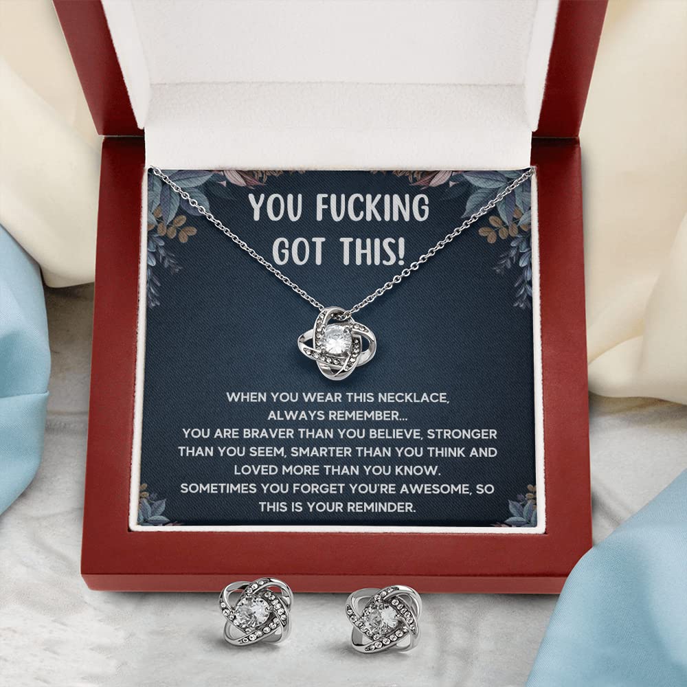 Get Well Soon Gifts for Women - Inspirational Stainless Steel Necklace with Message Card & Gift Box | Encouragement, Sympathy & Recovery Jewelry for New Beginnings | Perfect for Hospital Visits, Cheer Up Presents & Motivational Gifts