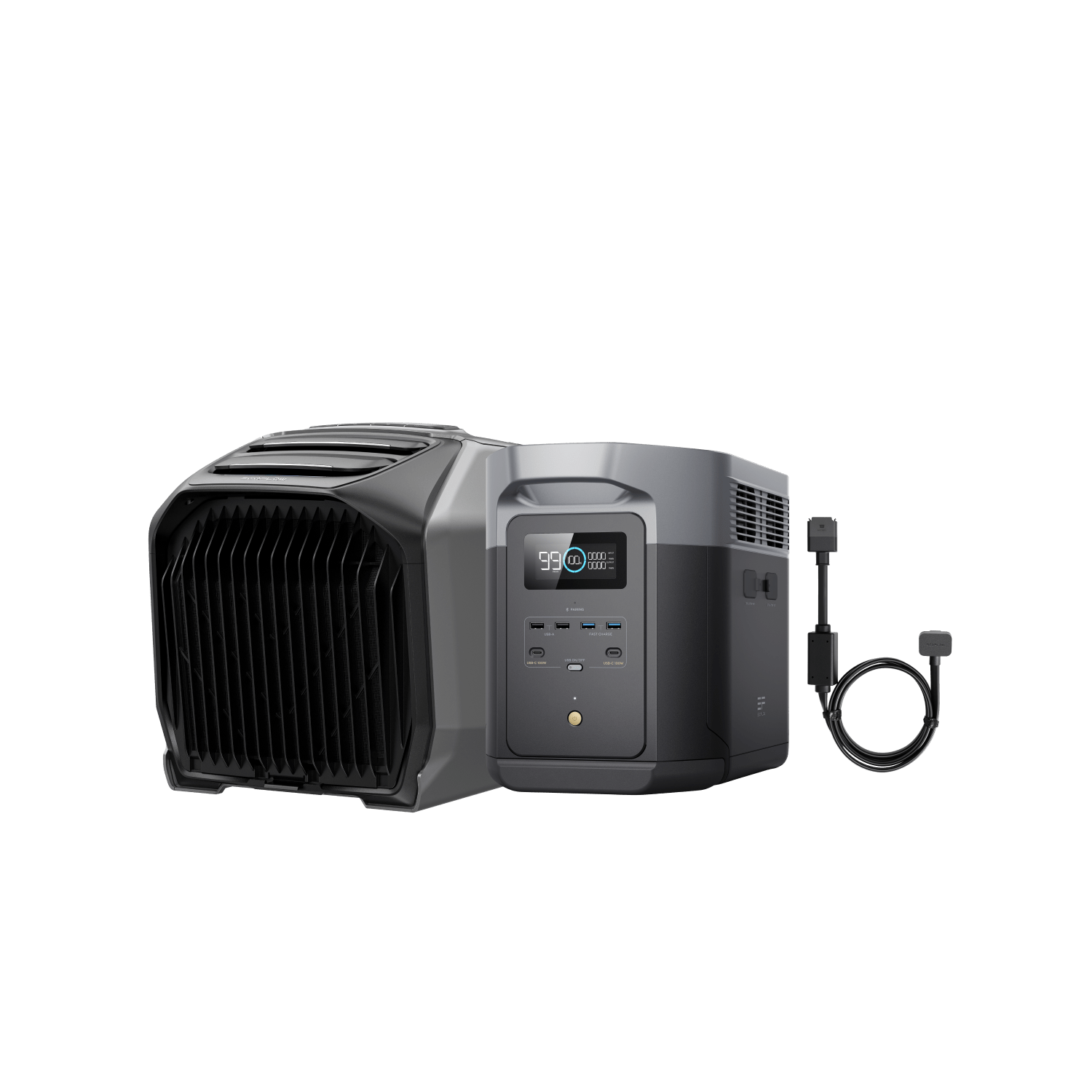 EcoFlow WAVE 3 Portable Air Conditioner - Smart APP Control, 3000BTU Cooling, Battery Powered for Camping, RV & Outdoor Adventures