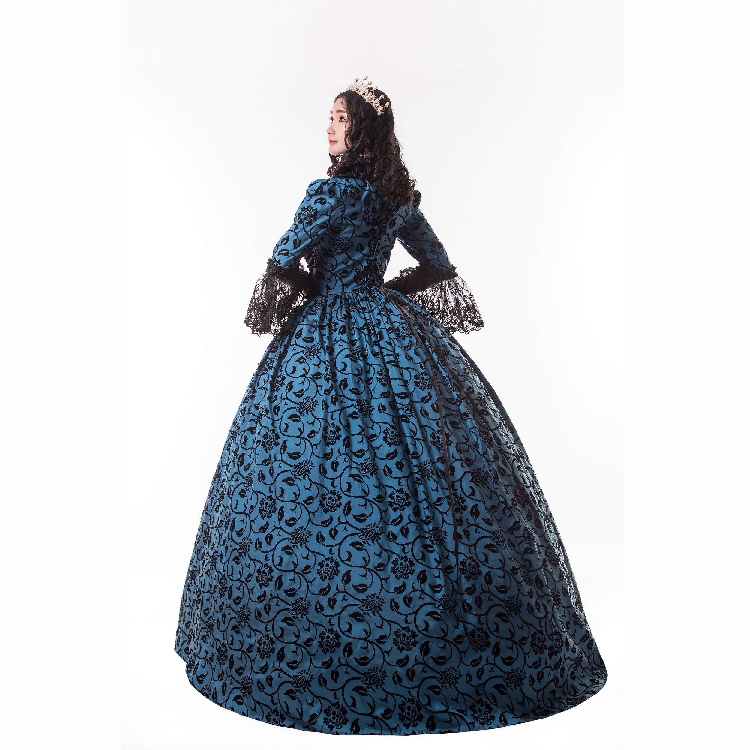 Victorian Marie Antoinette Wedding Ball Gown - Elegant Rococo Masquerade Prom Dress for Gothic Southern Belle | Perfect for Weddings, Costume Parties, Historical Reenactments & Themed Events