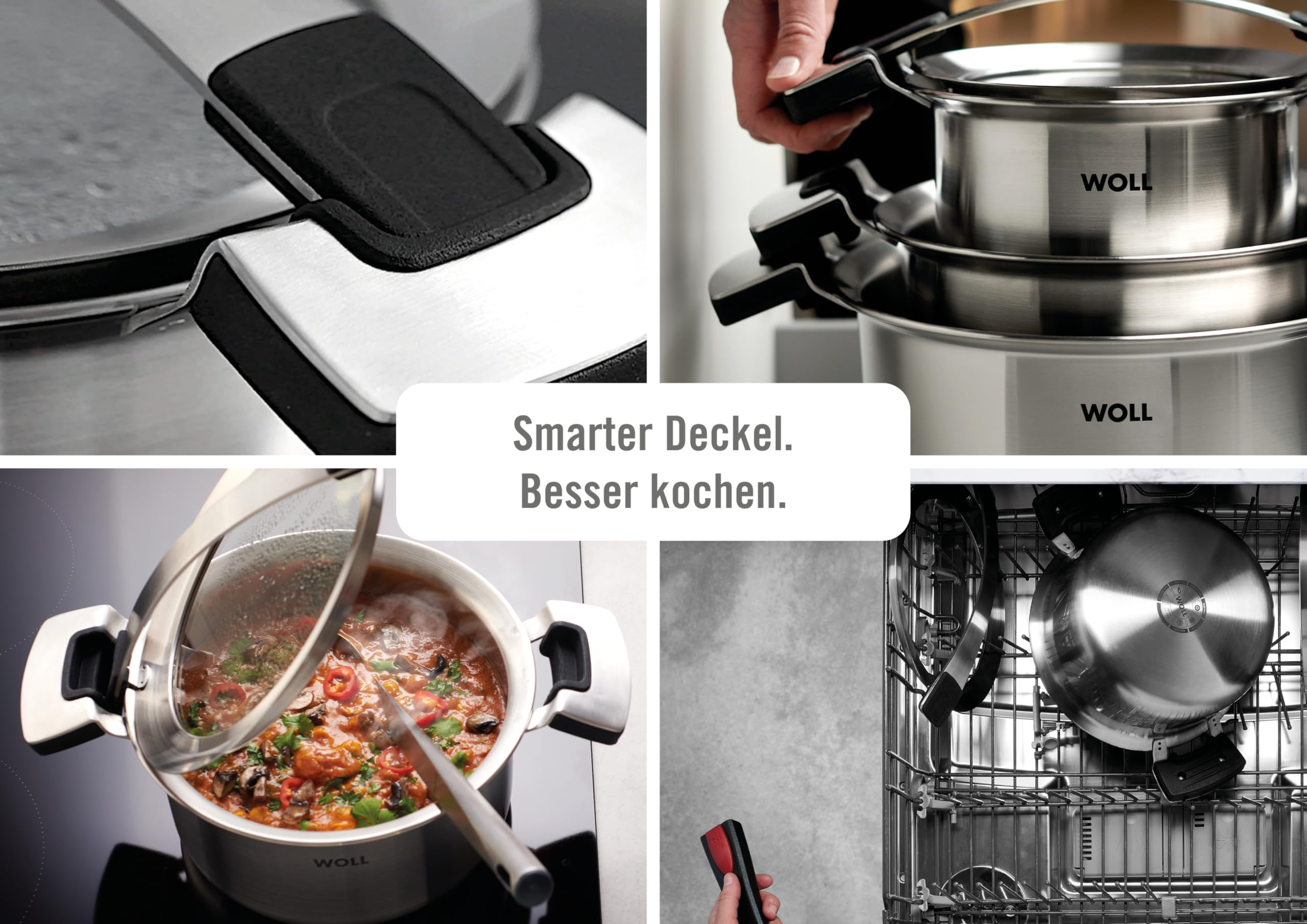 Woll 16cm Multi-Functional Pot with Lid - Premium Casserole Cookware for Stovetop, Oven & Serving | Perfect for Soups, Stews & One-Pot Meals