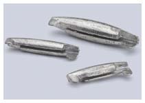 Bullet Weights Pinch-On Sinkers 0-1/16 oz (15-Piece Pack) - Perfect for Freshwater Fishing, Bass Angling & Drop Shot Rigging