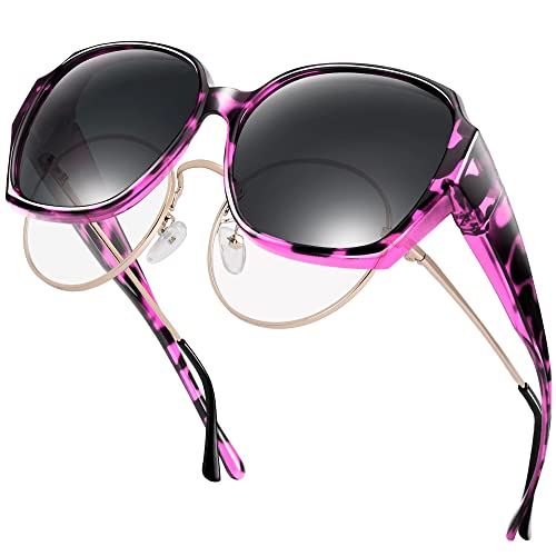 A04 Purple Tortoise Frame/Grey Lens