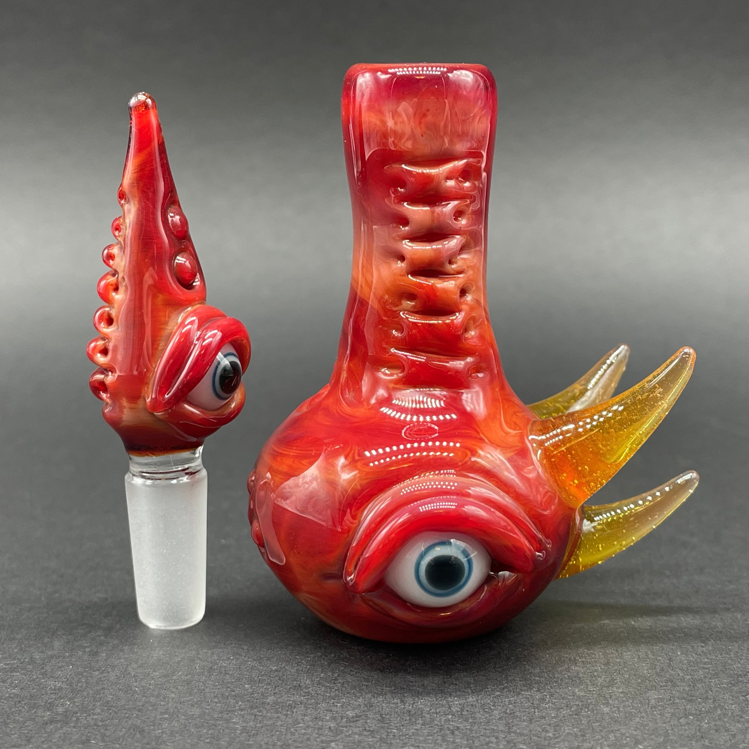Premium Tequila Sunrise Pensieve - Handcrafted Glass Memory Keeper for Home Decor & Harry Potter Fans - Perfect for Displaying Keepsakes, Gifts, and Magical Moments