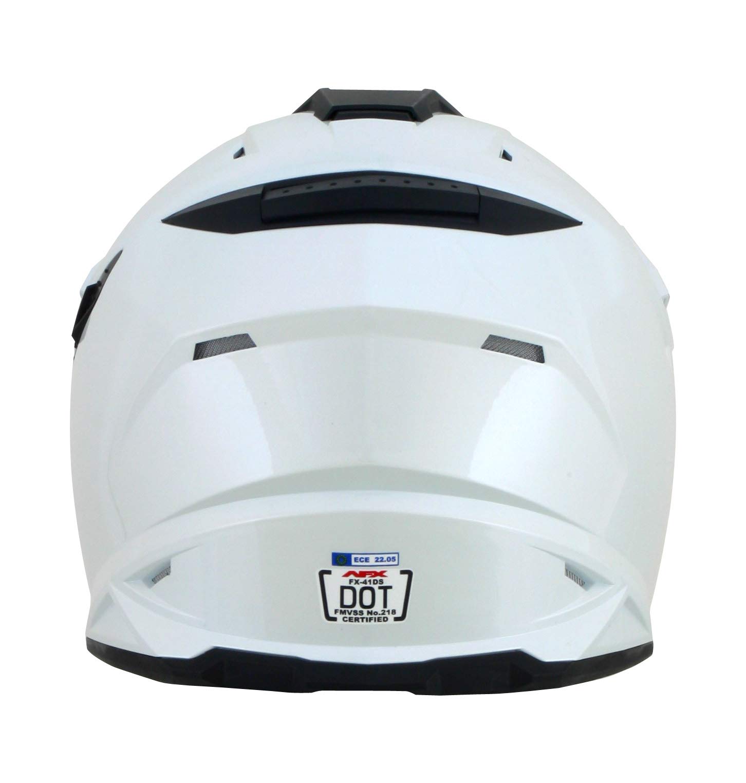AFX FX-41DS Motorcycle Helmet - Pearl White - Medium Size DOT Certified - Perfect for Street Biking, Commuting & Urban Riding