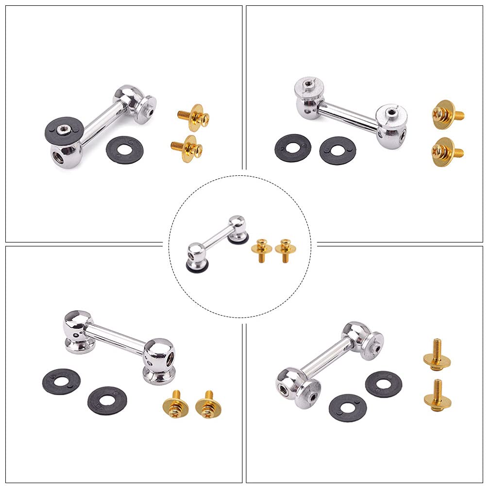 MILISTEN Double End Snare Drum Lugs - Bass Guitar & Drum Set Accessories (1 Set) - Perfect for Drum Maintenance, Replacement Parts & Musical Instrument Repair