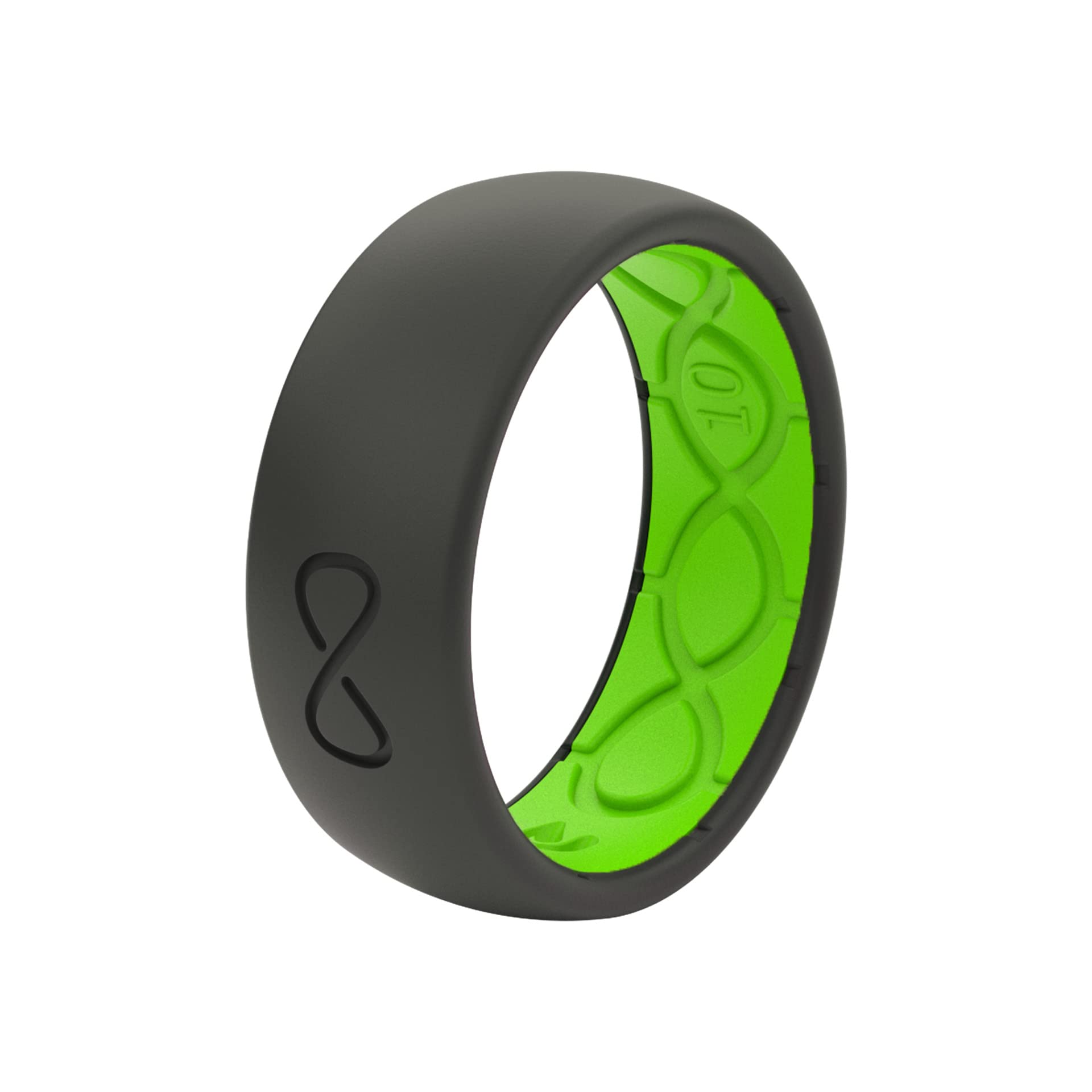 Groove Life Solid Silicone Ring for Men - Breathable Comfort Fit Wedding Band with Unique Design & Lifetime Warranty | Perfect for Active Lifestyle, Gym, Swimming & Outdoor Adventures