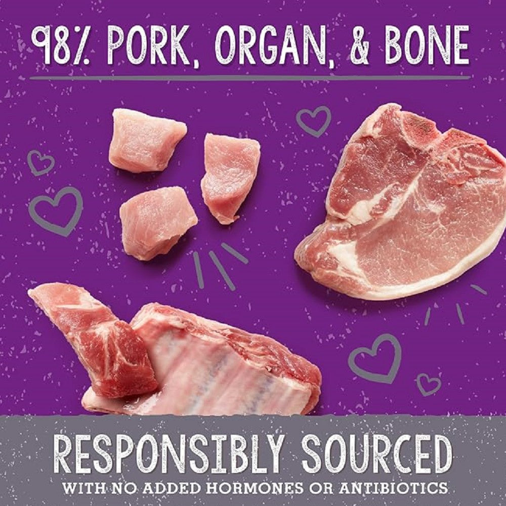 Grain-Free Freeze-Dried Cat Food - Plate Lickin' Pork Recipe Dinner Morsels for Kittens & Adult Cats | High-Protein, Natural Ingredients for Healthy Skin & Coat | Perfect for Travel, Training & Treats