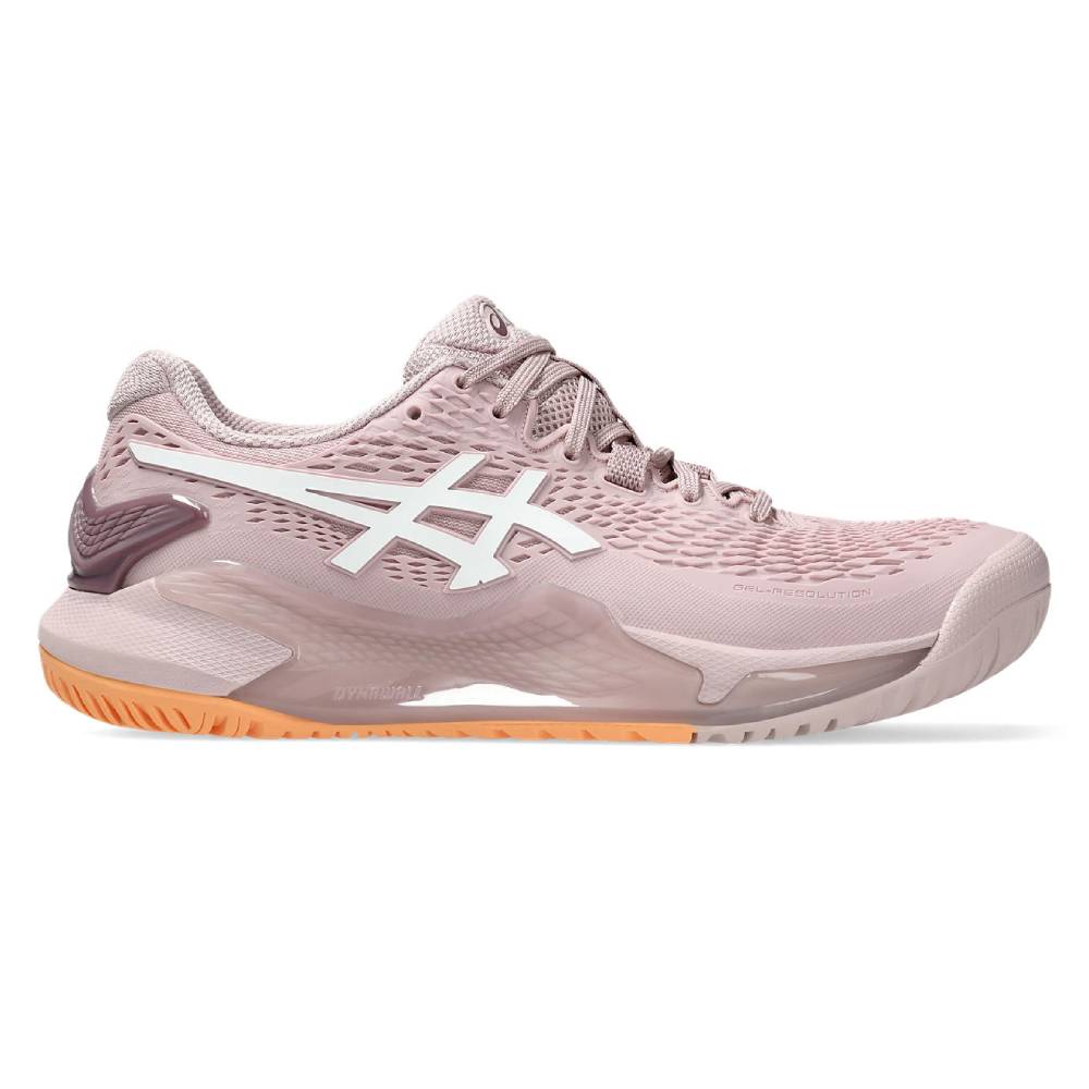 ASICS Gel Resolution 9 Women's Tennis Shoes - Watershed Rose/White | High-Performance Court Shoes for Women | Perfect for Competitive Tennis & Training Sessions