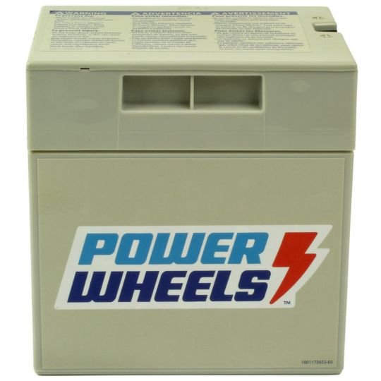 Power Wheels 12V Gray Replacement Battery - Compatible with Models 1001175653, 00801-0638 & 00801-1869 - Perfect for Kids Ride-On Cars & Toys - Long-Lasting Power for Outdoor Play