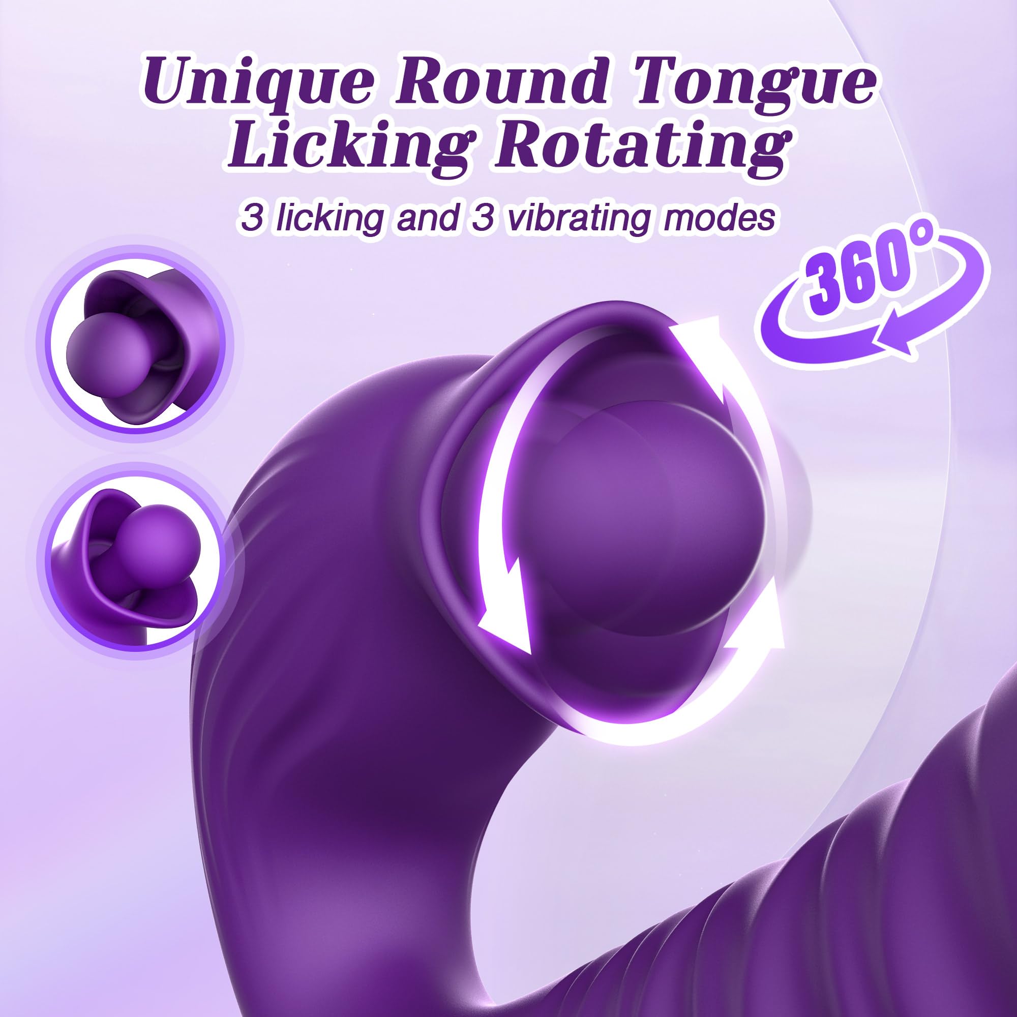 Tracy's Dog 4-in-1 G Spot Vibrator & Clitoral Stimulator for Women - 10 Thrusting, 3 Licking & 10 Vibration Modes, Adult Sex Toy for Solo Play & Couples Pleasure - Perfect for Intimate Moments & Spicing Up Relationships