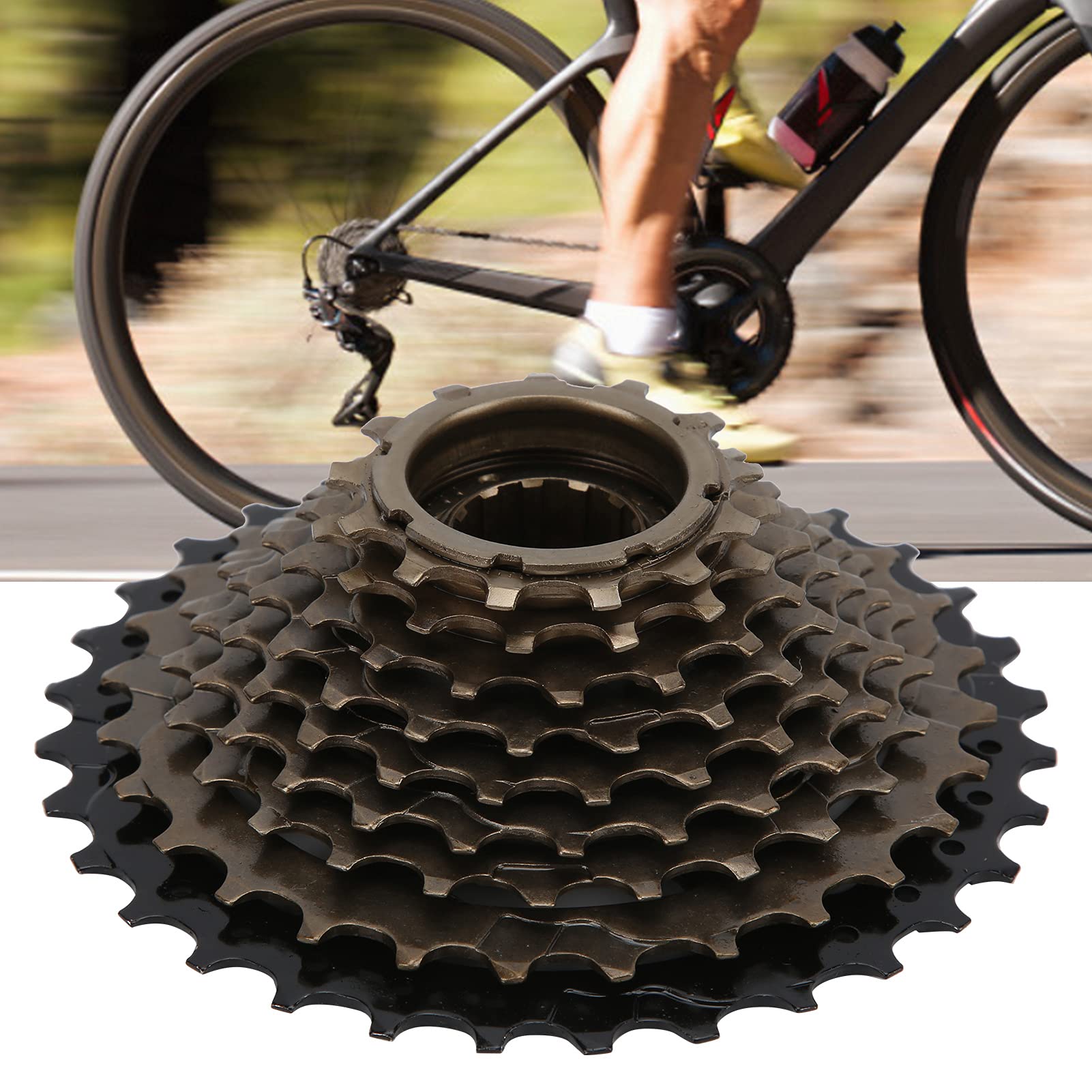 High-Performance Bike Freewheel - 6/7 Speed Threaded Freewheel for Smooth Gear Shifting | Durable & Compatible with Most Bikes | Perfect for Road Bikes, Mountain Bikes & Commuting