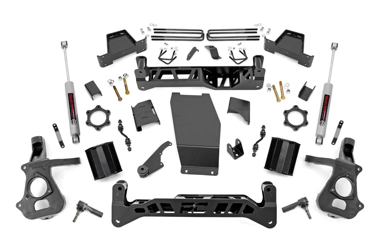 7 Inch Lift Kit for Chevy/GMC 1500 4WD (2014-2018 & Classic) - Heavy Duty Cast Steel Suspension Upgrade for Off-Road & Truck Customization