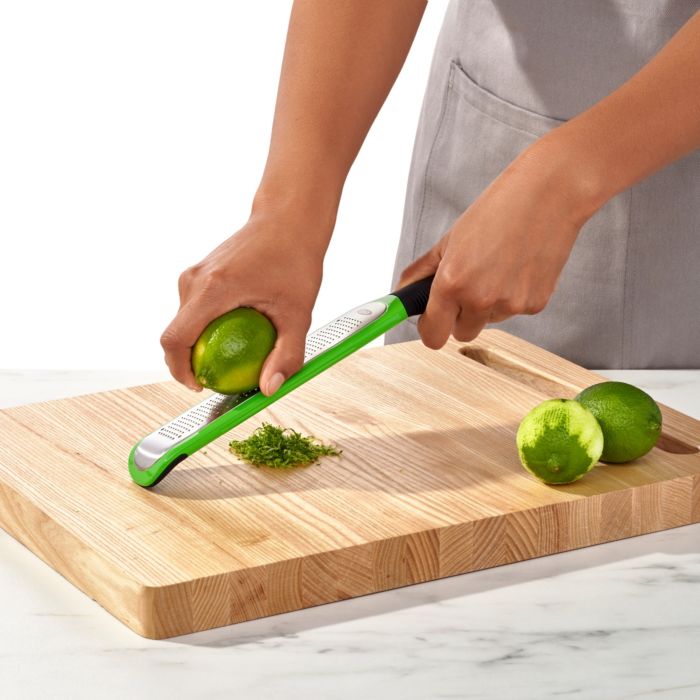 Premium Stainless Steel Etched Zester - Microplane Grater for Citrus, Cheese & Chocolate - Perfect for Baking, Cooking & Garnishing