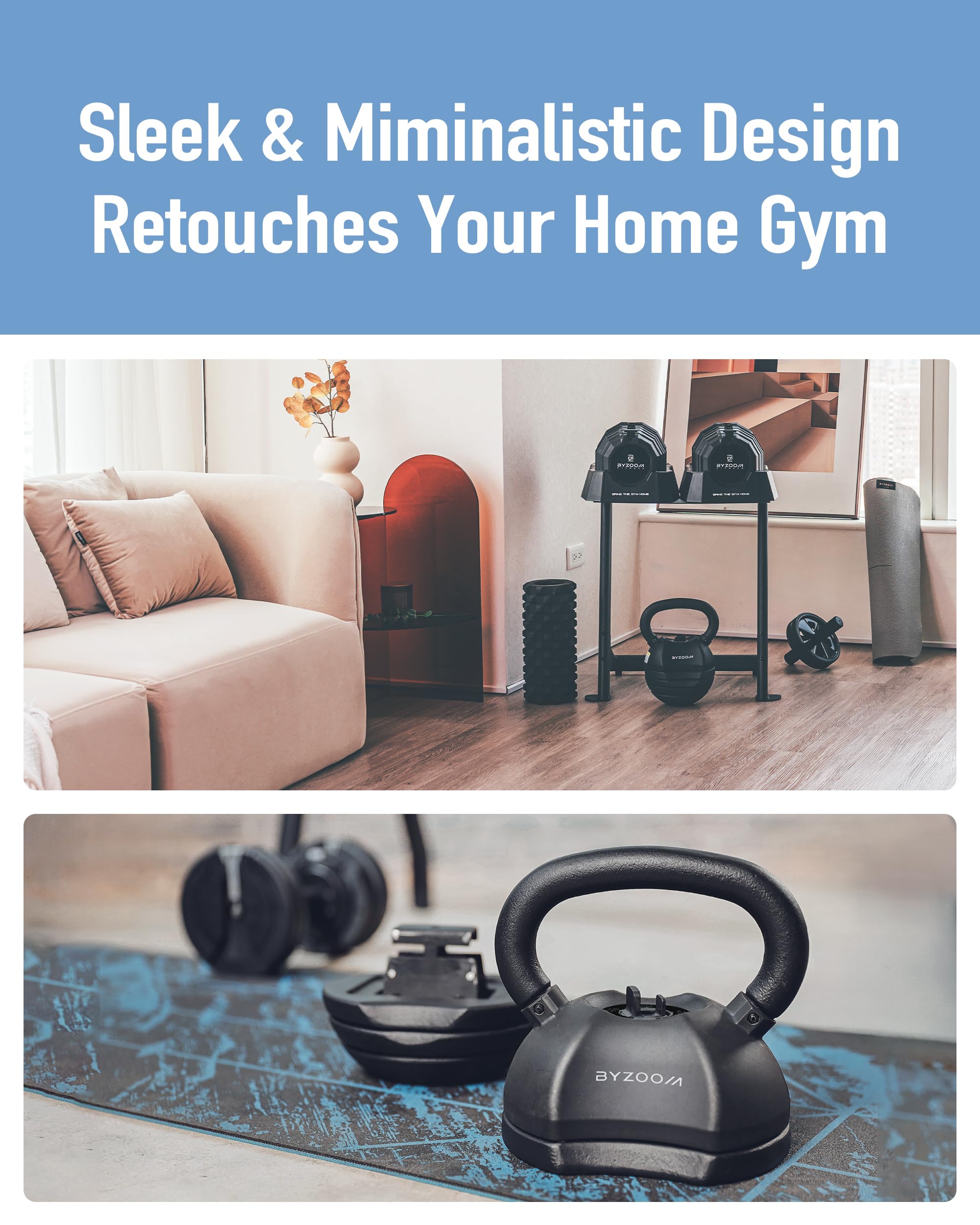 30lb Adjustable Kettlebell - 5-in-1 Weight Set for Home Gym, Full Body Workout, Strength Training & Fitness Exercises | Perfect for Beginners & Women | Ideal for HIIT, CrossFit, Yoga & Functional Training