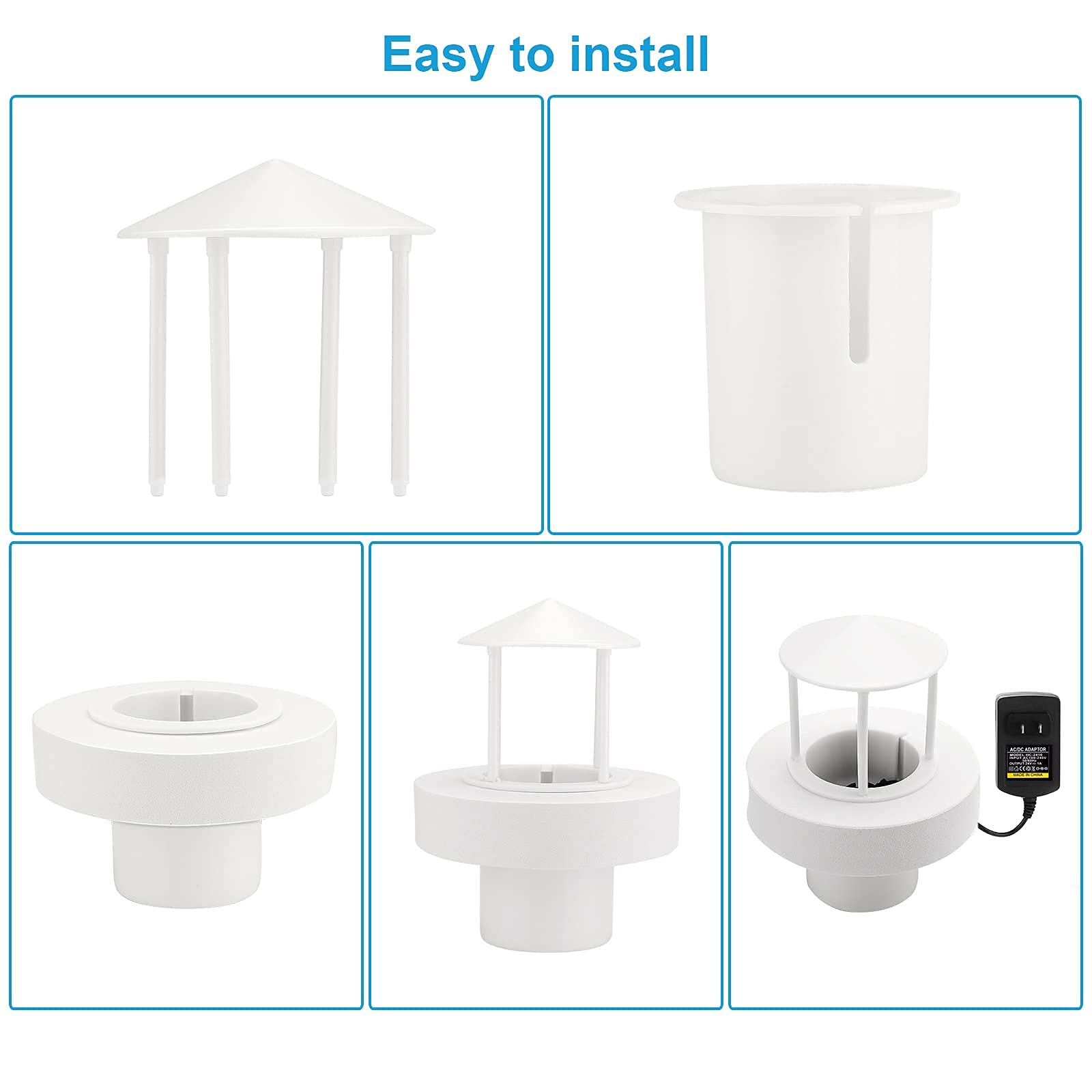 FITNATE Upgraded Water Mist Maker with Floating Splash Guard - Perfect for Humidifiers, Indoor Fountains, and Home Decor