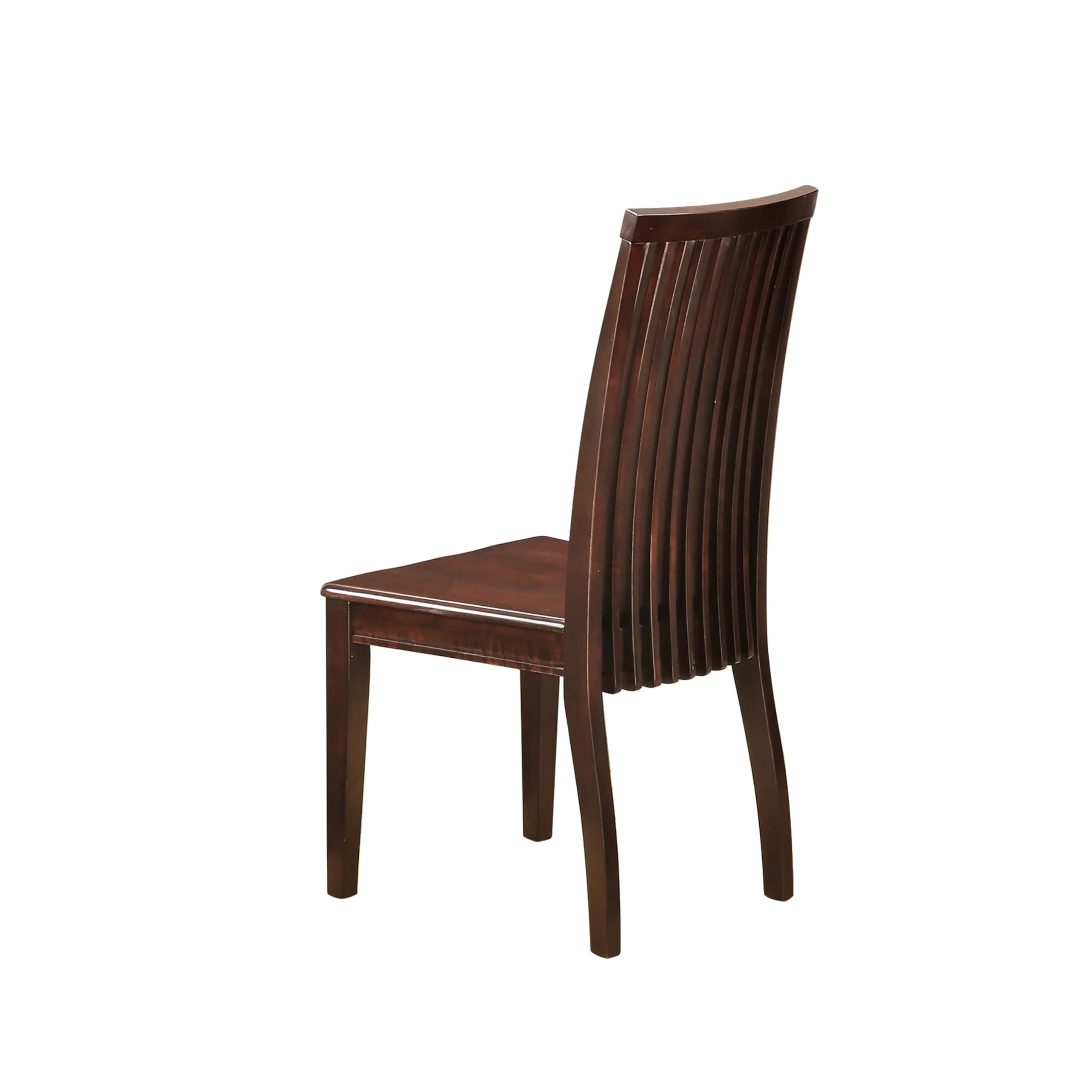 East West Furniture AMIP3-MAH-W 3-Piece Round Dining Table Set with Pedestal Base & 2 Chairs - 36x36 Inch Mahogany - Perfect for Small Kitchens, Apartments & Breakfast Nooks
