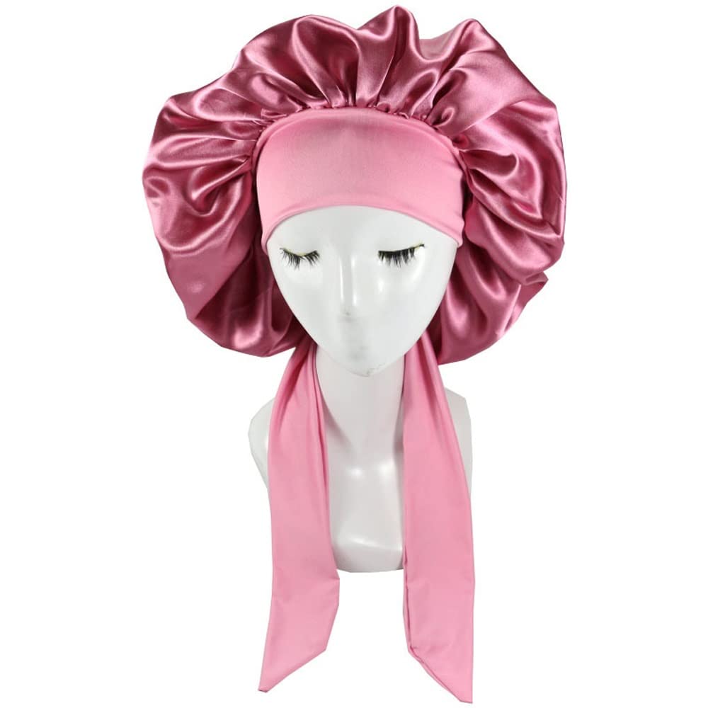 Women's Satin Sleep Cap - Soft Hair Bonnet for Night & Shower - Unisex Nightcap for Men & Women (56-60cm) - Perfect for Hair Protection While Sleeping & Traveling