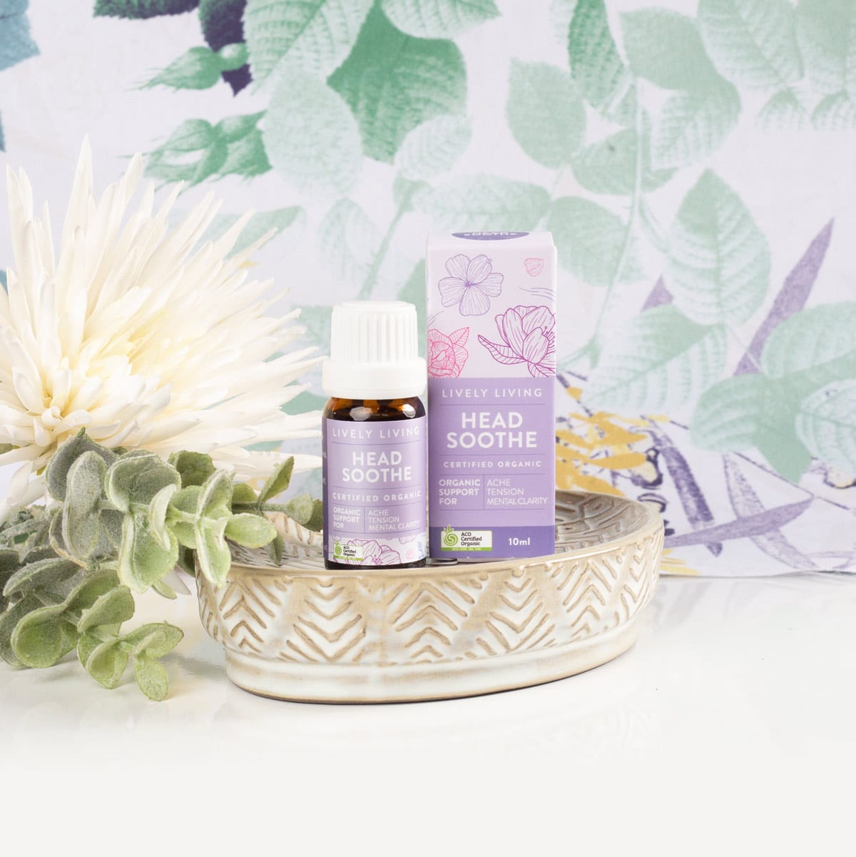 Organic Head Soothe Essential Oil 10ml - Natural Stress Relief & Headache Remedy for Aromatherapy, Massage & Relaxation