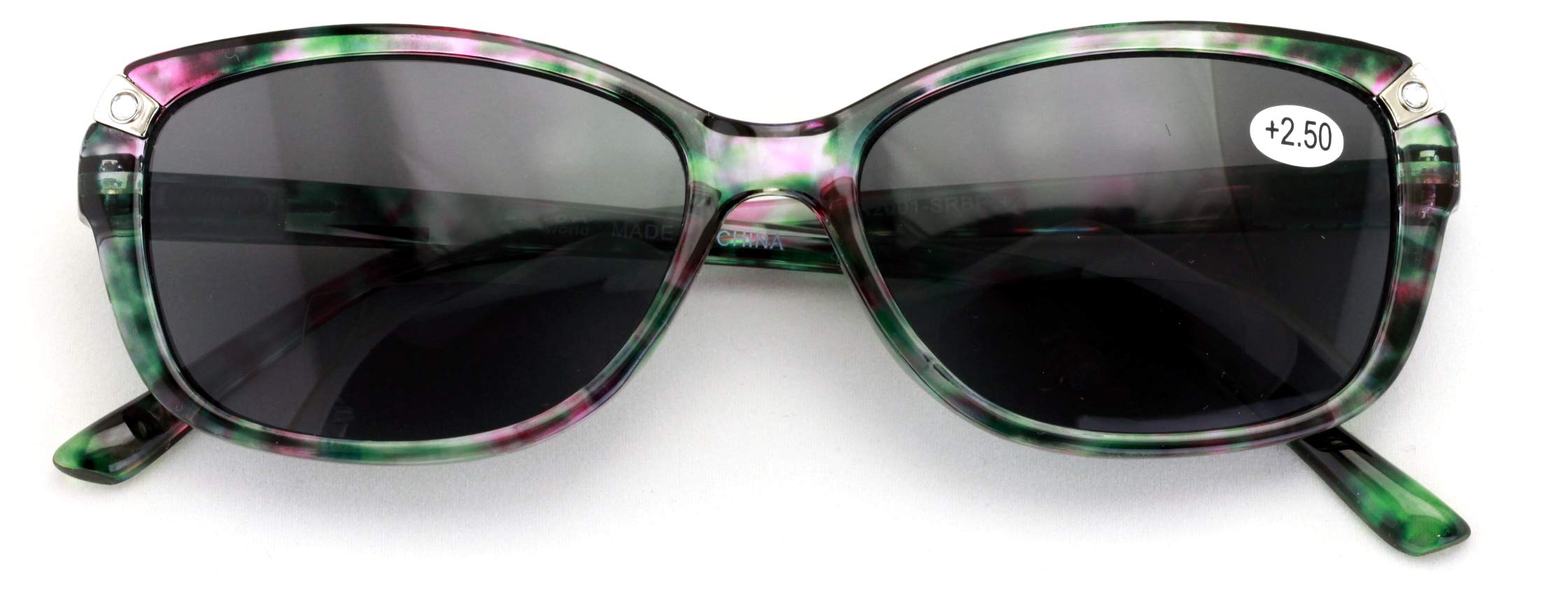 Women's Bifocal Reading Sunglasses - Vintage Cat Eye Reader Glasses for Outdoor Activities, Reading & Driving | UV Protection & Stylish Mosaic Design