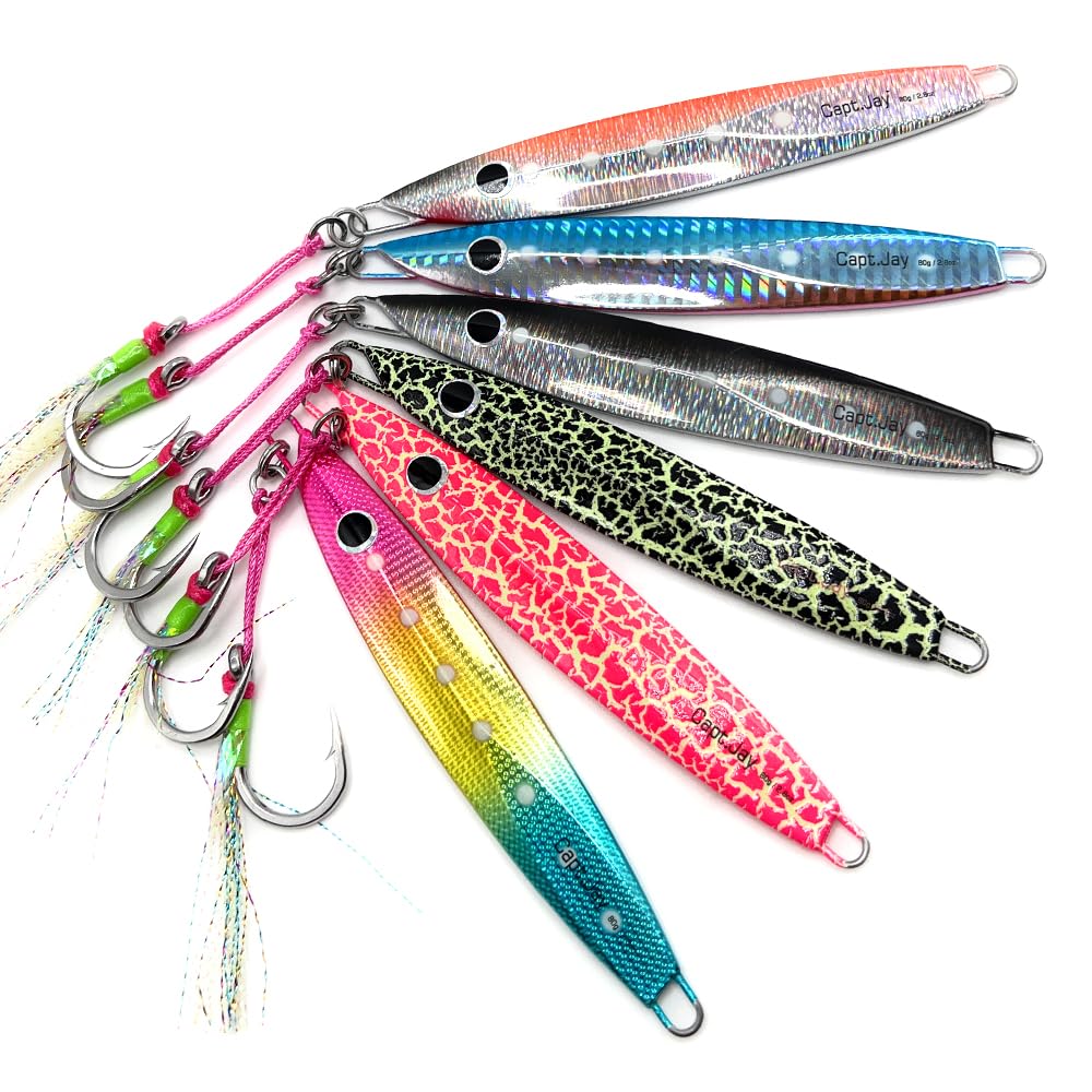 Premium Saltwater Jigs for Speed Jigging & Slow Jigging - Vertical Fishing Lures with High Catch Rate | Perfect for Offshore, Deep Sea & Kayak Fishing Adventures