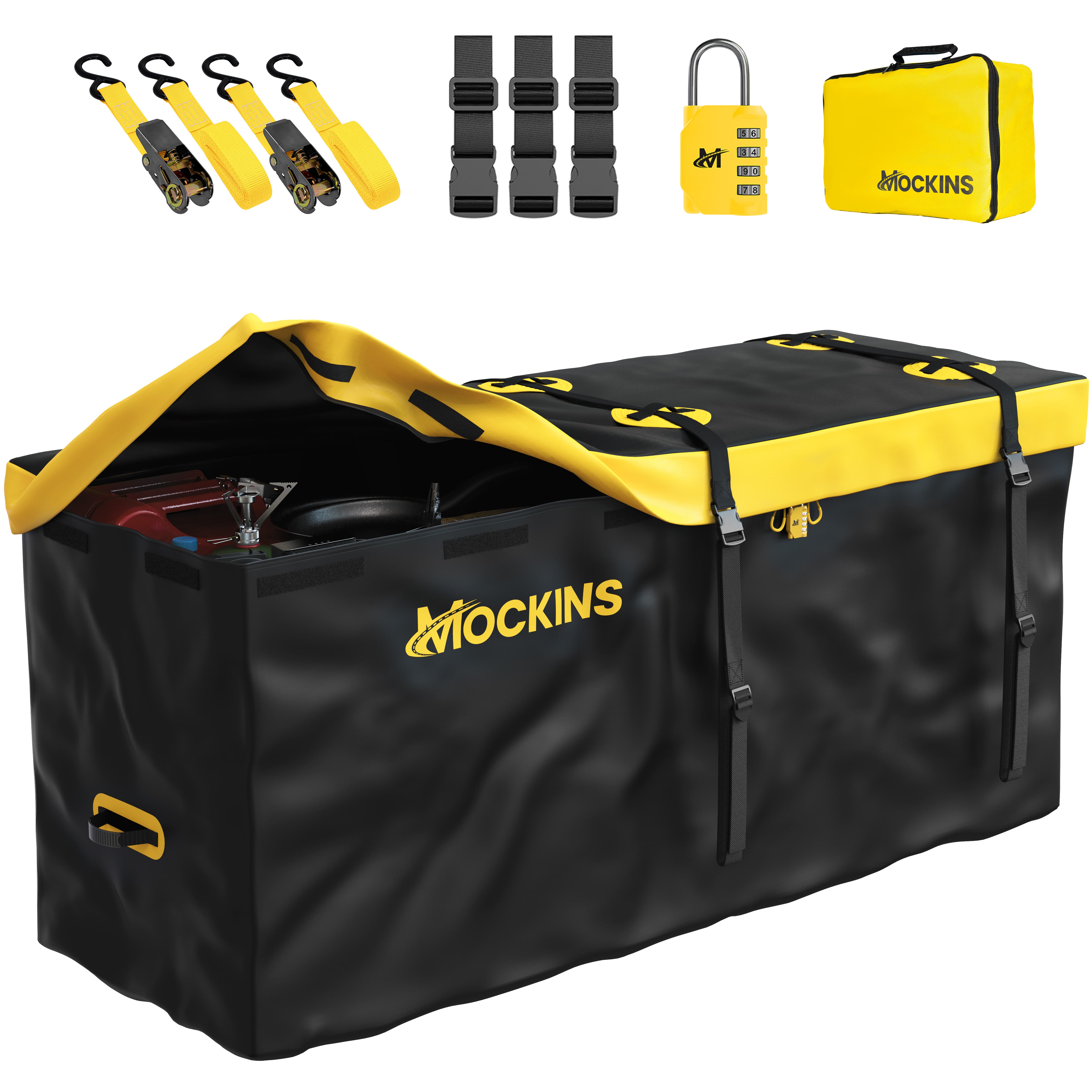 20 Cu Ft Waterproof Cargo Bag 60x20x28.5 - Heavy Duty Roof Top Carrier for SUV, Truck & Travel - Perfect for Road Trips, Camping & Outdoor Adventures