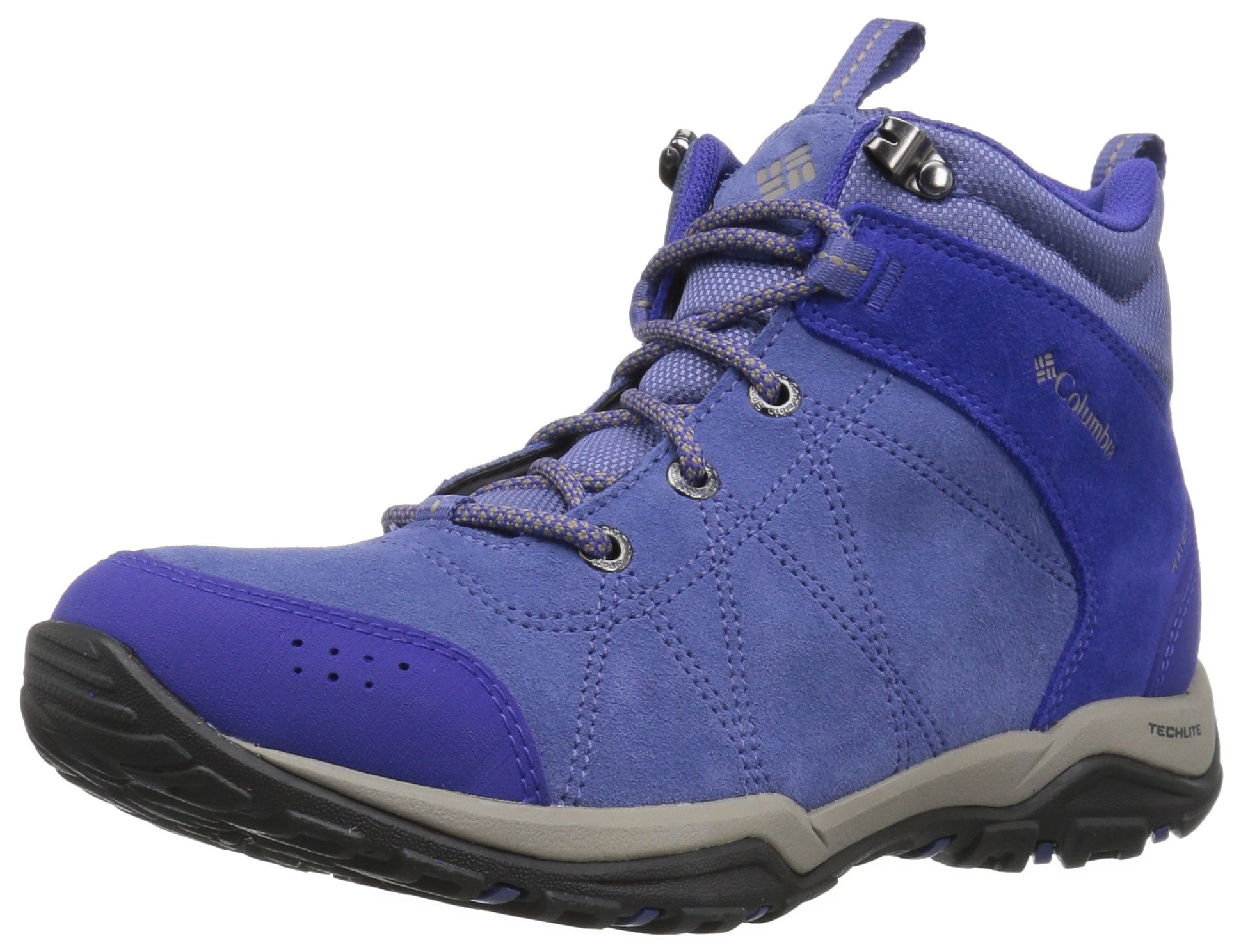 Columbia Women's Fire Venture Mid Suede Waterproof Hiking Boots - Lightweight & Durable for Outdoor Adventures, Trail Walking & Camping