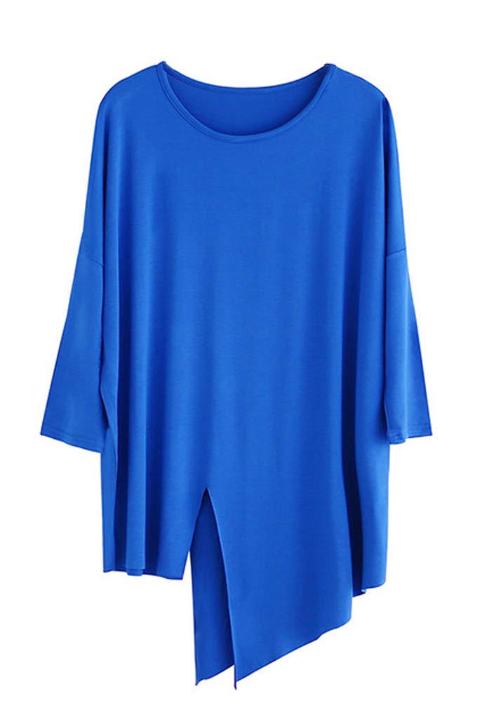 Angcoco Women's Sexy Latin Dance Top with Slit & Irregular Hem - Salsa, Ballroom, Tango Performance Shirt for Women - Perfect for Dance Competitions, Performances & Practice