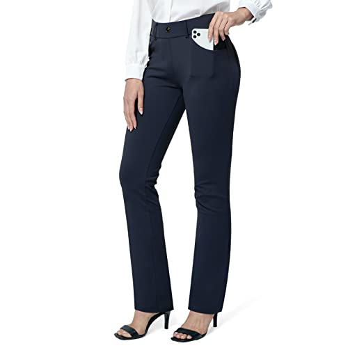 A Navy Blue Straight Leg