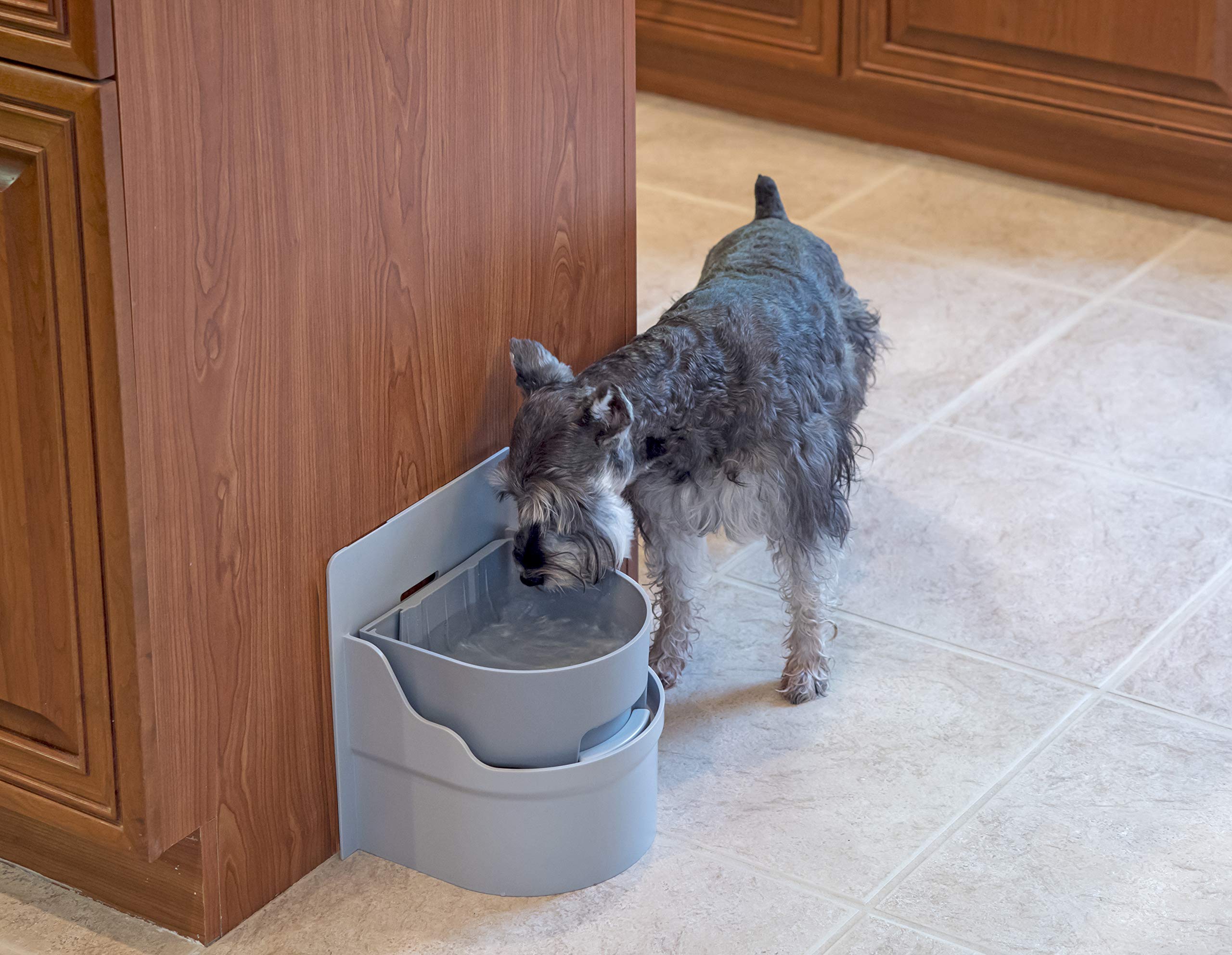Automatic Pet Water Dispenser - Cabinet Mounted Dog & Cat Water Bowl for Continuous Fresh Water - Perfect for Home, Office, or Travel Use