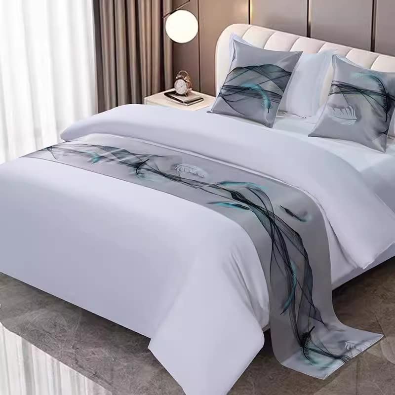 Luxury Jacquard Bed Runner Scarf - Soft & Durable Bedspread, Bed Throw Blanket, Bed Cover for Hotel & Home Decor (Color: 7, Size: Cushion Cover*1) - Perfect for Master Bedroom, Guest Room, and Wedding Decorations
